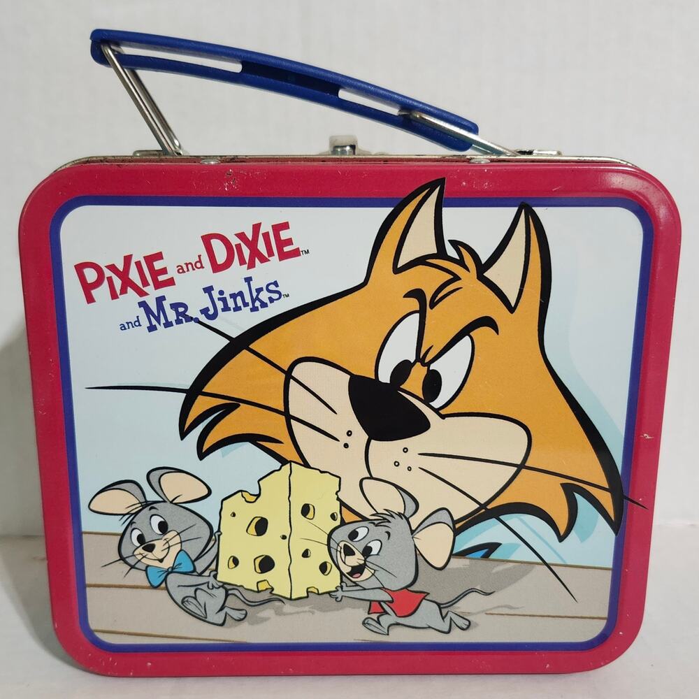 Vintage 1999 Pixie and Dixie Mr Jinks Metal Lunch Box Hanna Barbera Series 1